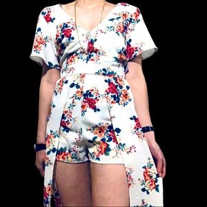 Floral romper dress